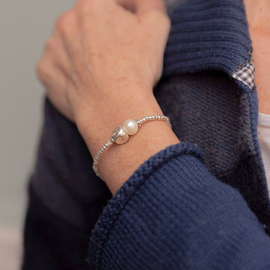 Bracciale Argento Perla Pepita Piccola