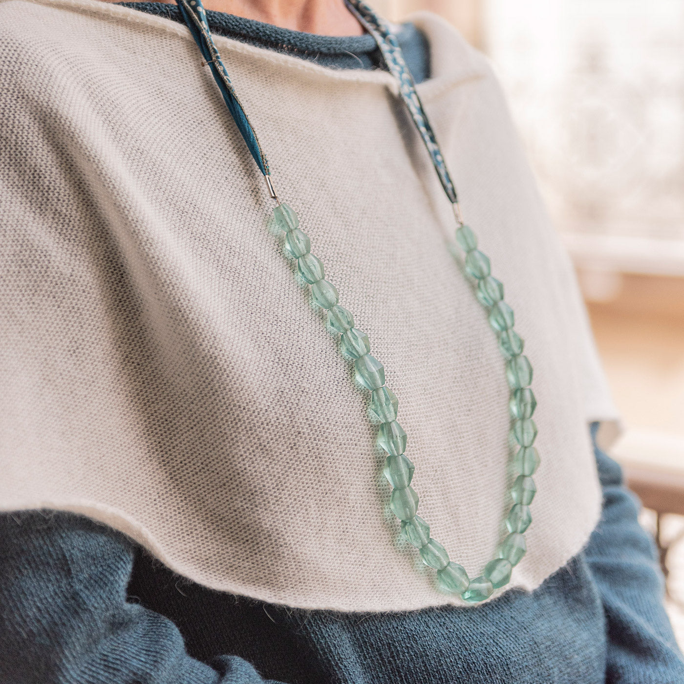 Bali Collana Seta e Vetro riciclato