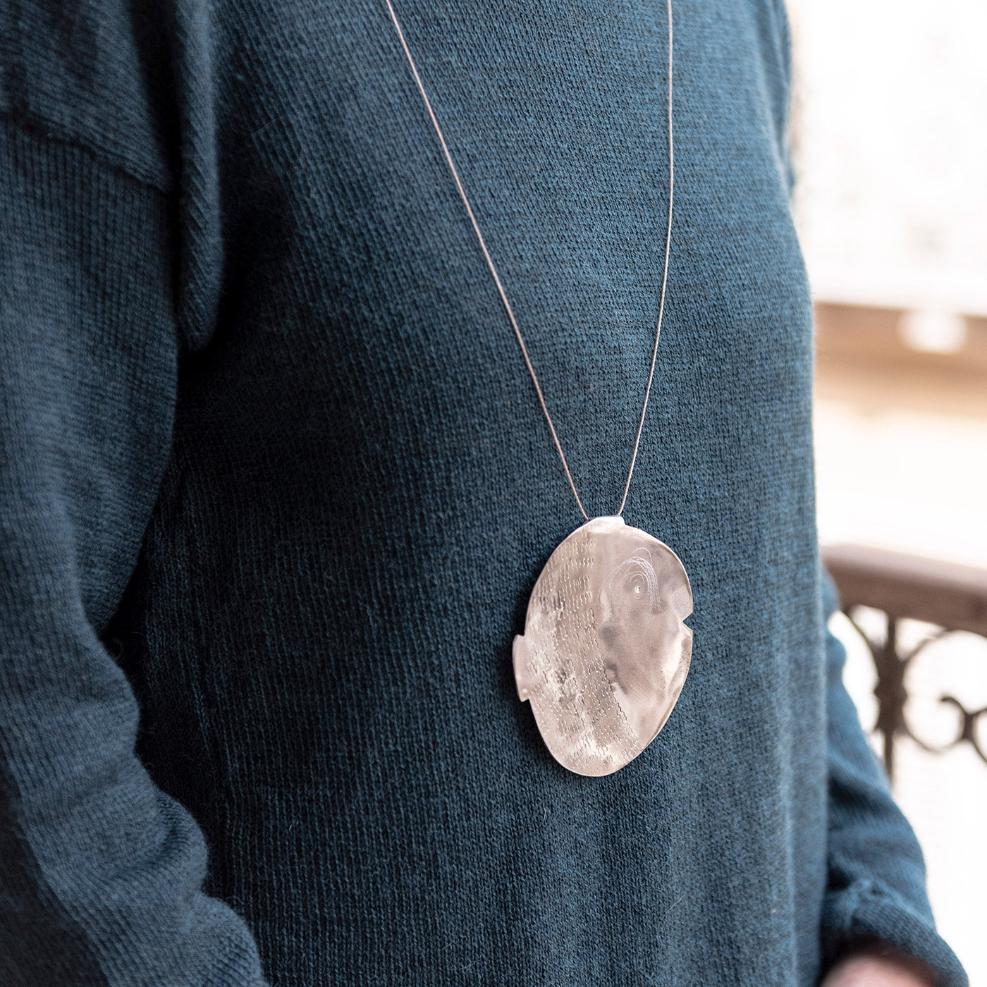 Pesce Palla Ciondolo Alluminio