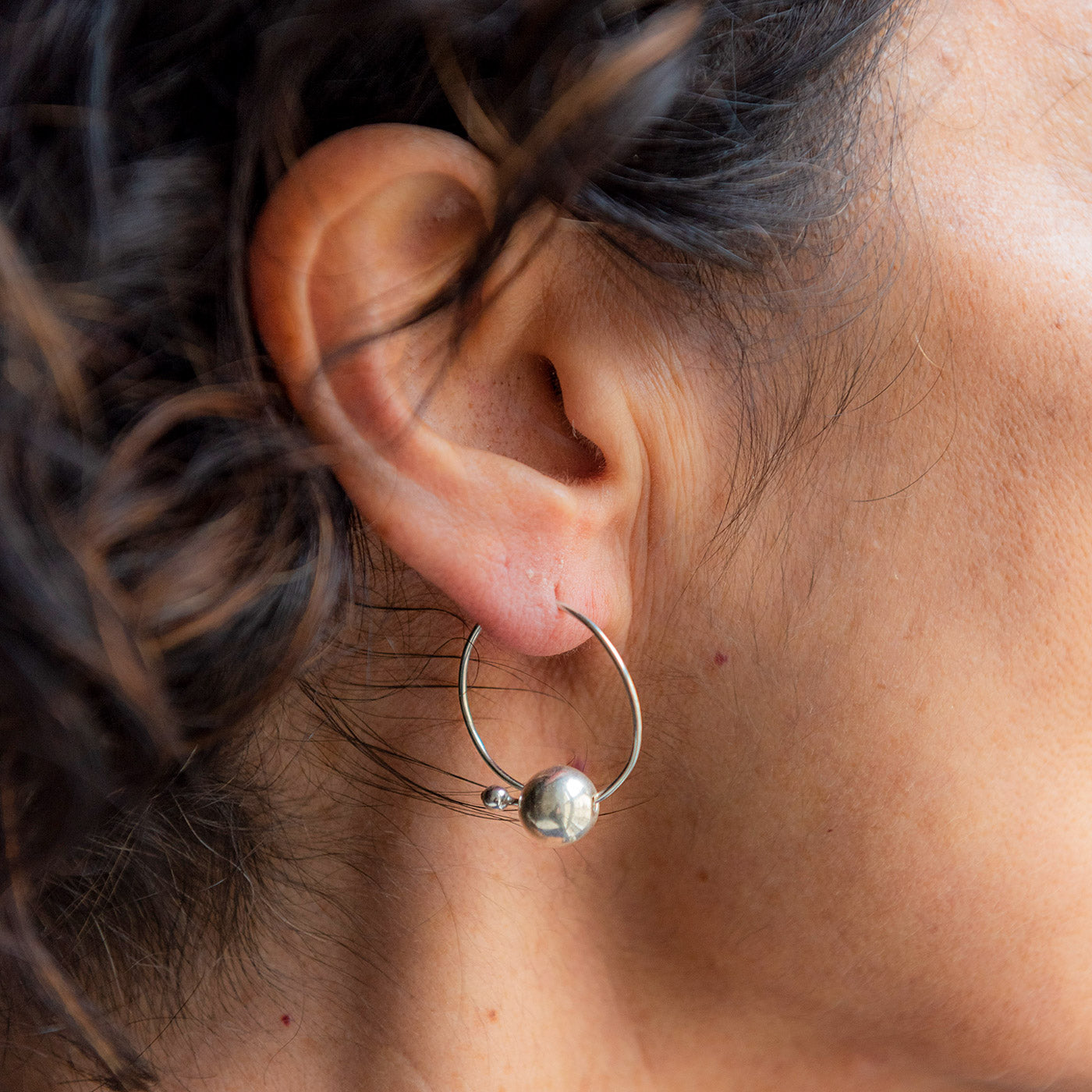 Orecchini Cerchio Luna