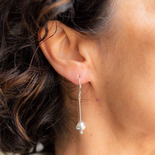 Orecchini Argento Asimmetrici Luna