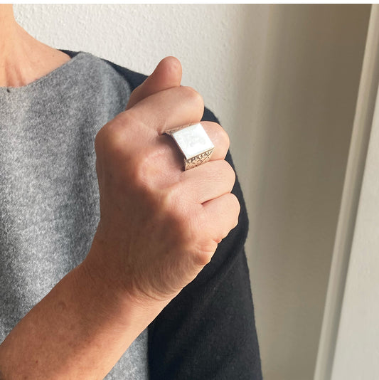 Anello Argento Chevalier