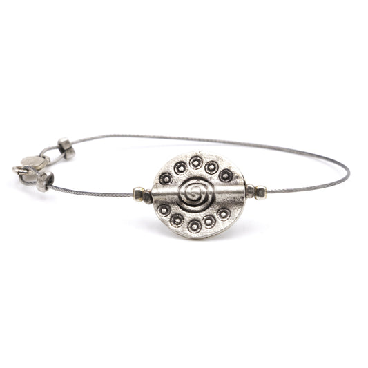 Braccialetto Filo Acciaio Spirale