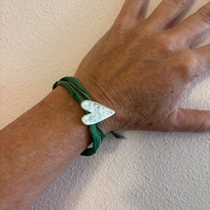 Bracciale Seta Cuore