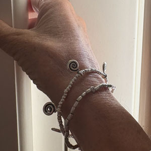 Bracciale elastico argento925 Vega