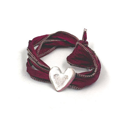 Bracciale Seta Cuore