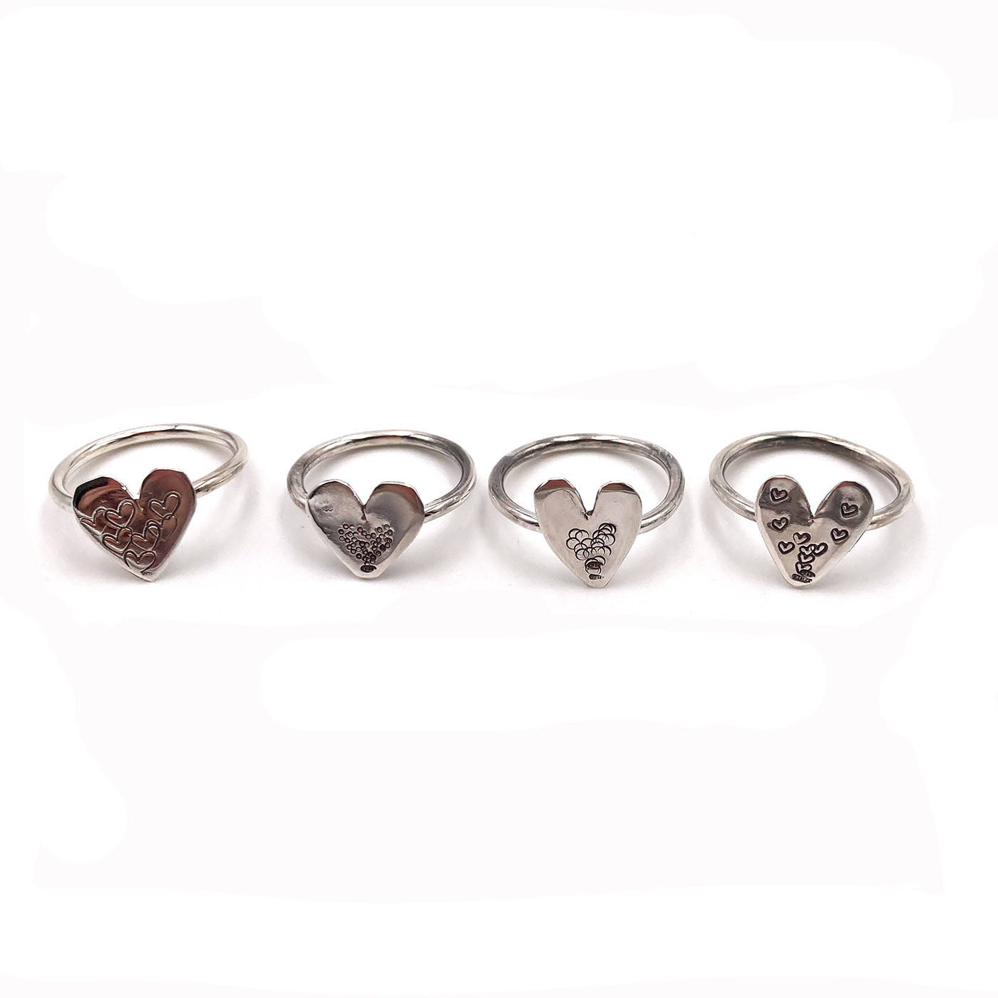 Anello Argento Cuoricino diverso