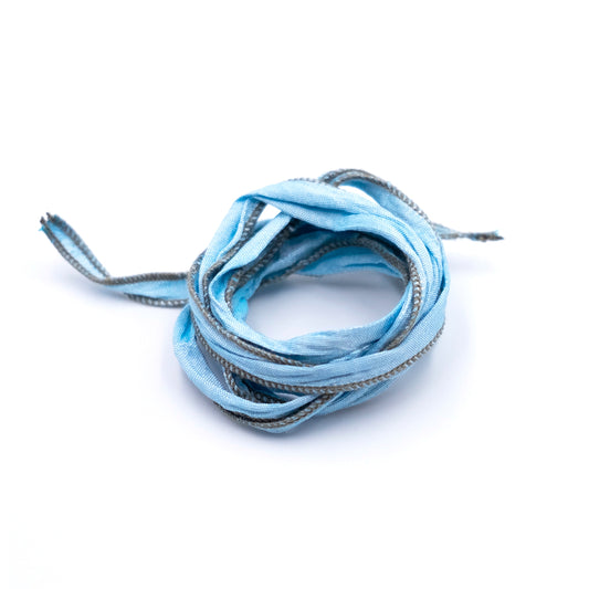Bracciale Seta Tonalità Blu