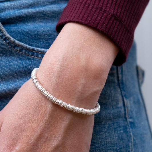 Bracciale Argento Dischetti