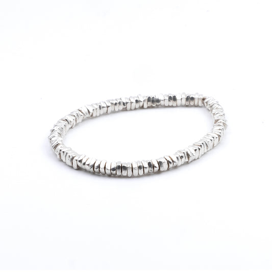 Bracciale Argento Dischetti Quadrati