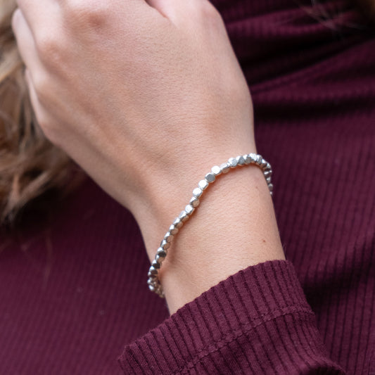 Bracciale Argento Pepita Media Unisex