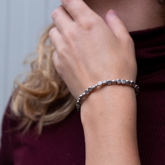 Bracciale Argento Pepita Grande Occhietto