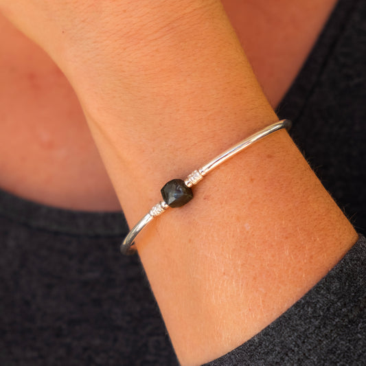 Bracciale Argento Semirigido Labradorite