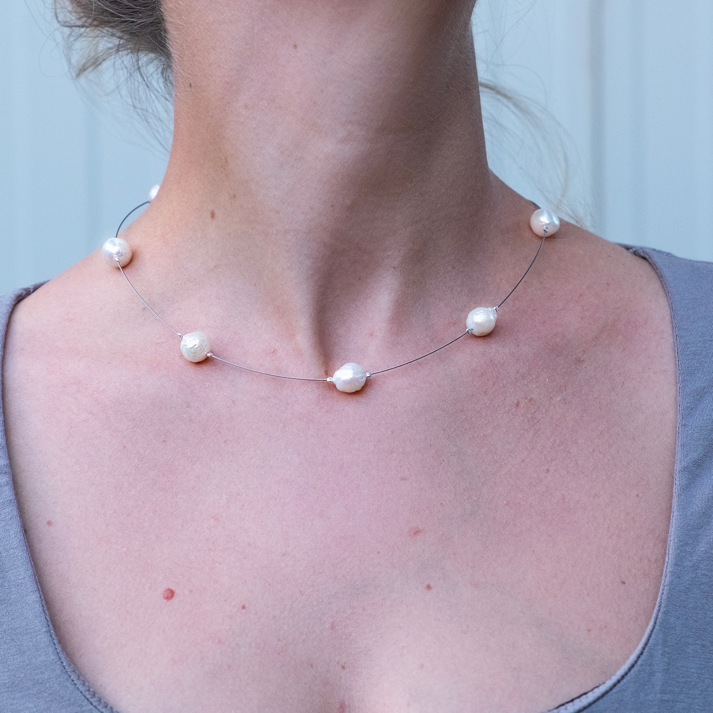 Nuvola Girocollo Perle di fiume