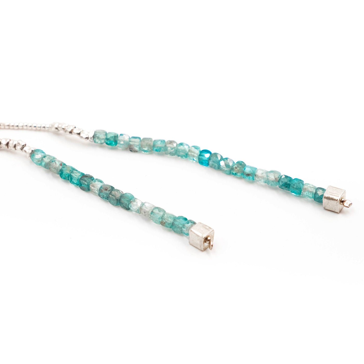 Saliscendi Apatite Collana Argento