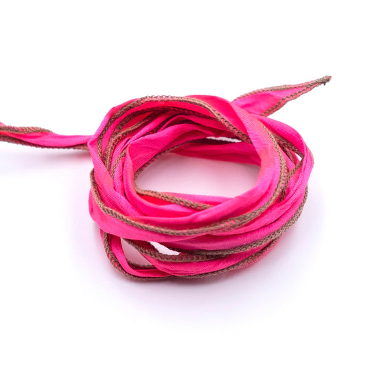 Bracciale Seta Tonalità Rossi