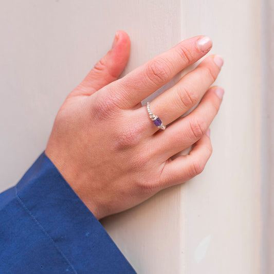 Anello Elastico Argento Apatite