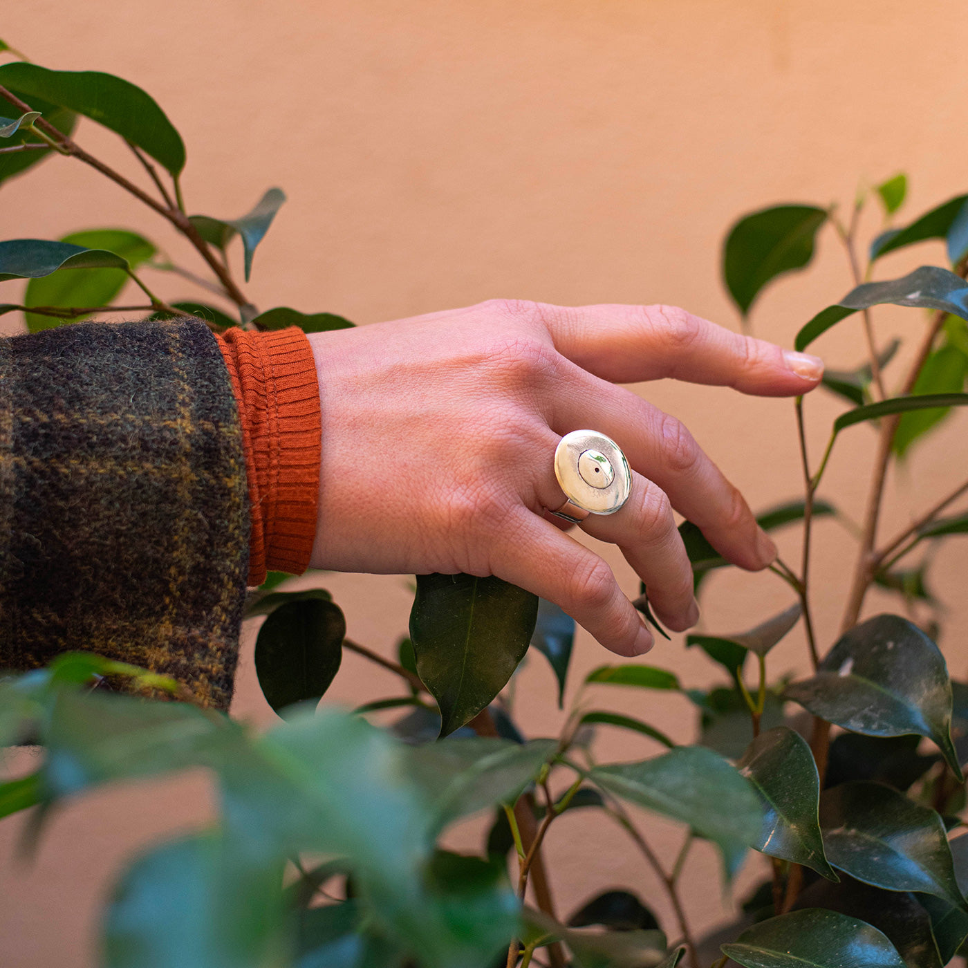 Anello Argento Spioncino Piatto