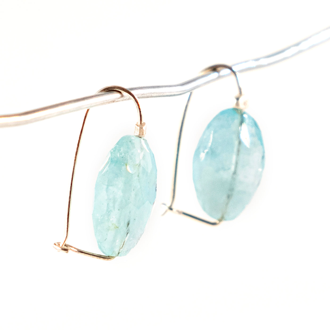 Acquamarina Orecchini Argento