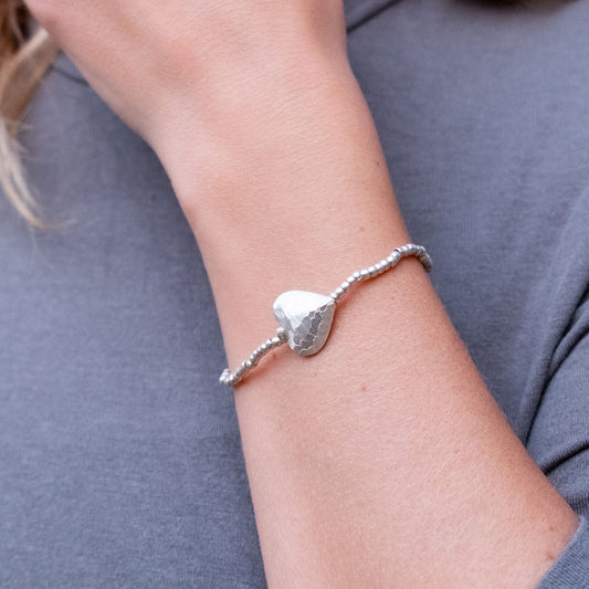 Bracciale Argento BIBA Cuore Shining