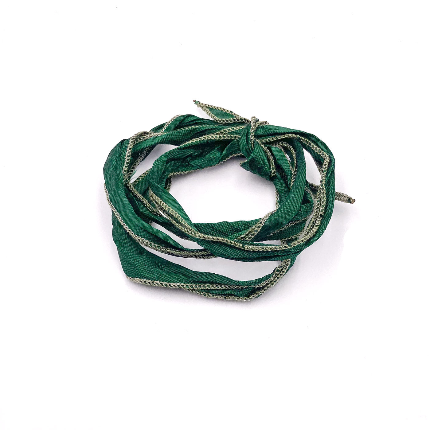 Bracciale Seta Tonalità Verde