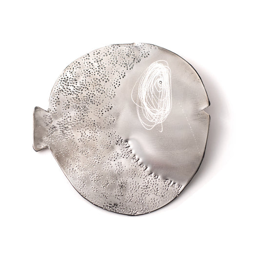 Pesce Palla Ciondolo Alluminio