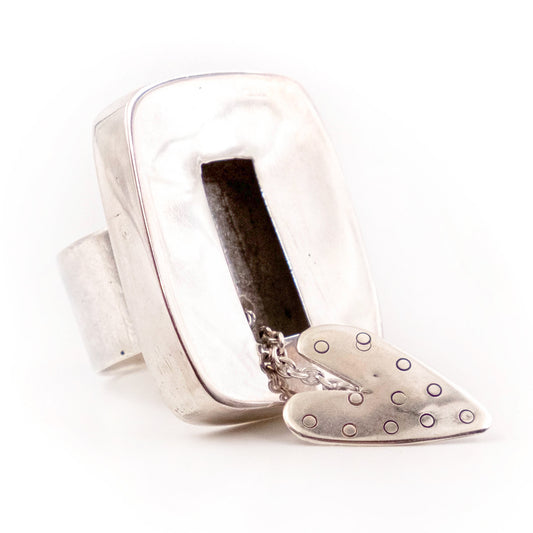 Anello Argento Cuore Nascosto