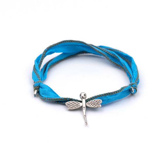 HANNA Bracciale Seta Libellula