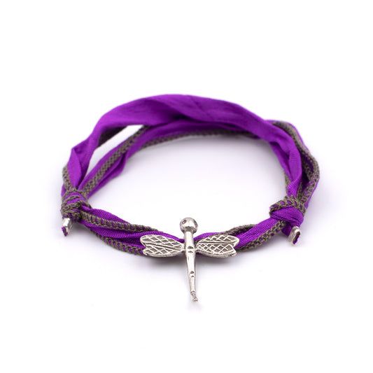 HANNA Bracciale Seta Libellula