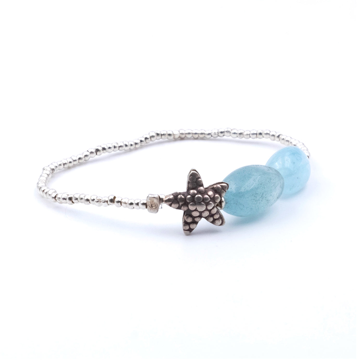 IDA Bracciale Argento Stella e Acquamarina