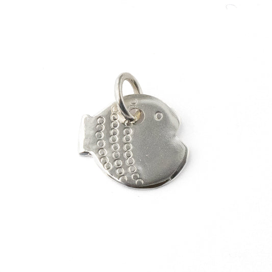 Pesce Double Face Pendente Argento
