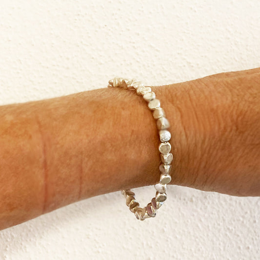 Bracciale Argento Pepita Grande Unisex