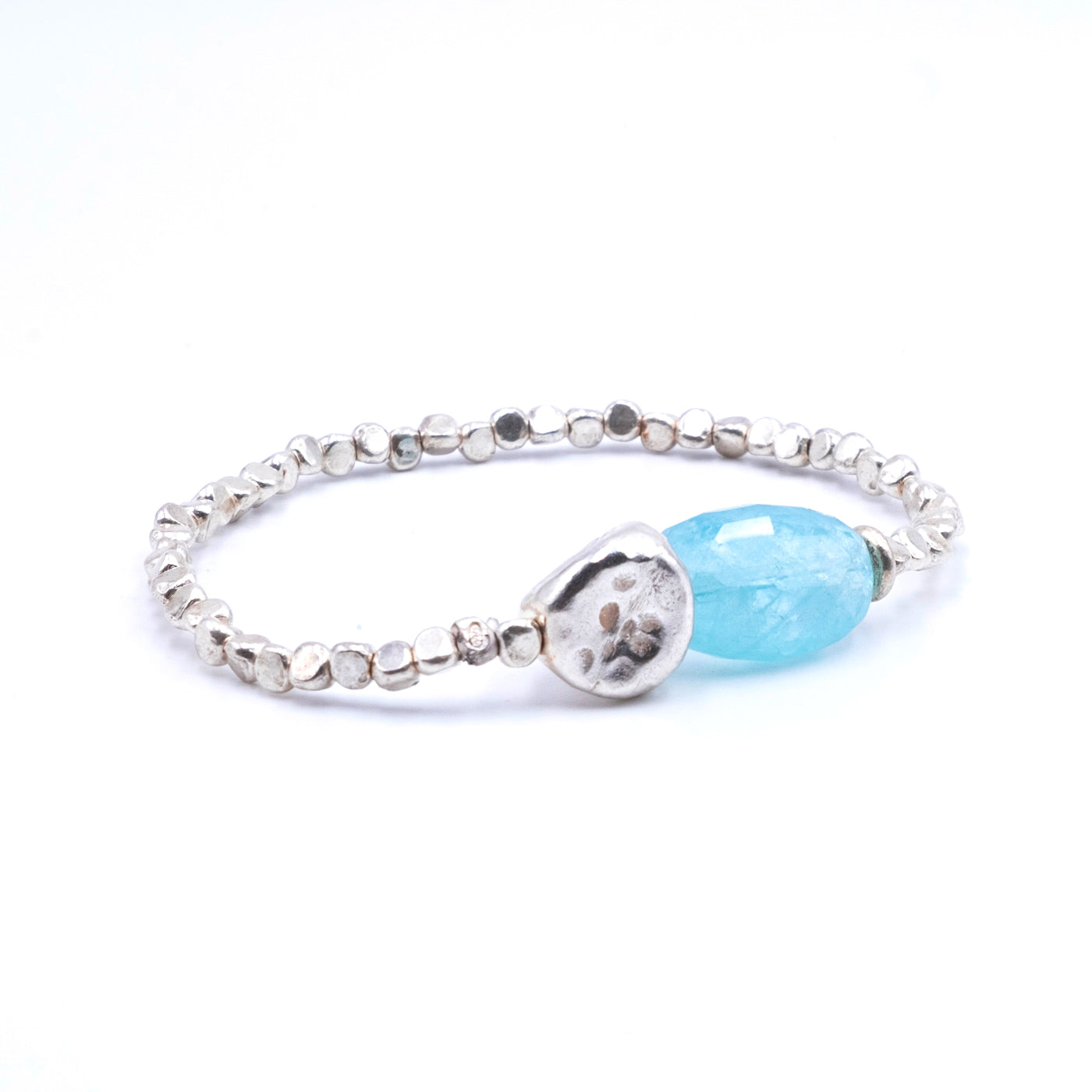 Bracciale Argento Pepita Acquamarina