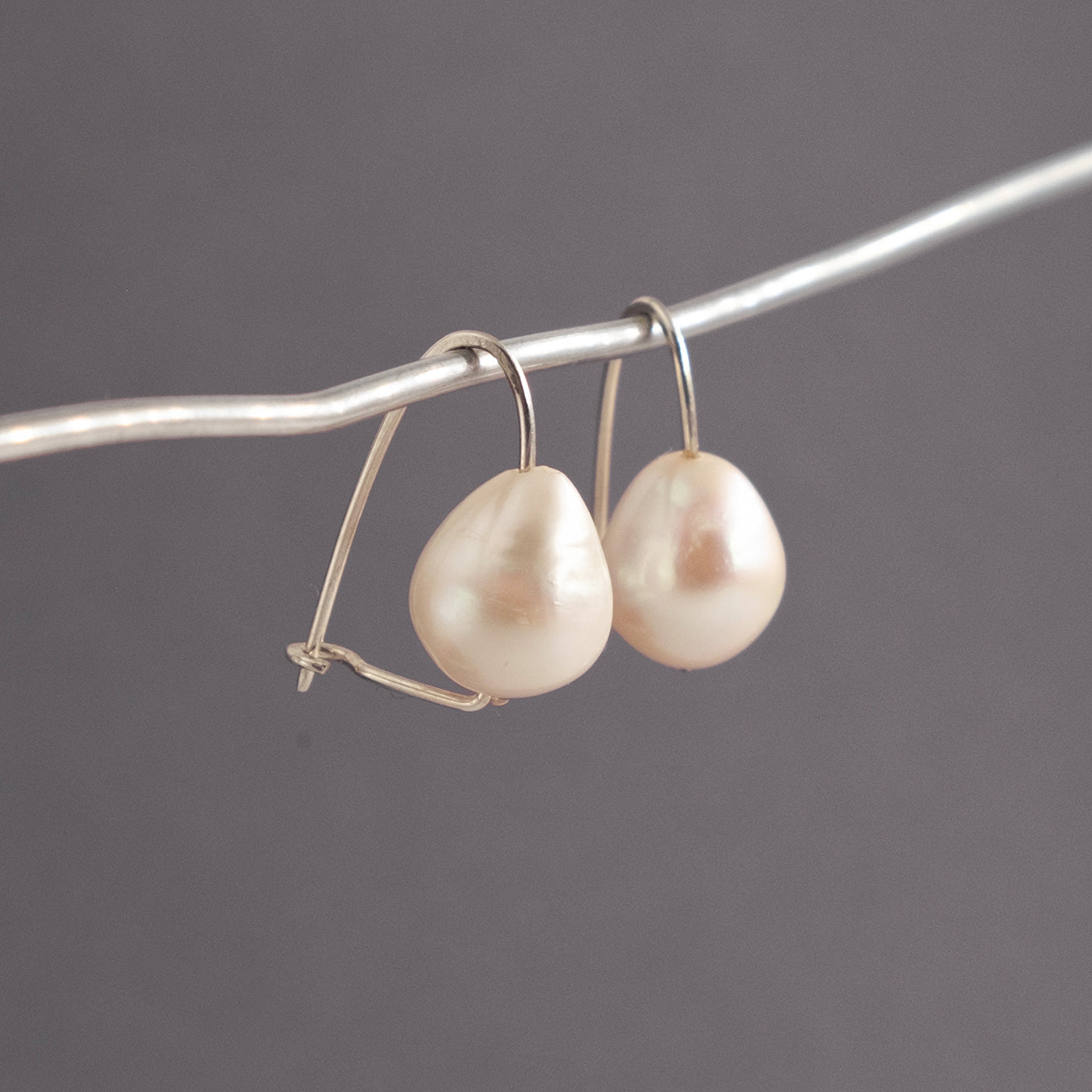 Perla Goccia Orecchini Argento