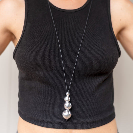 Lune Piccole collana alluminio