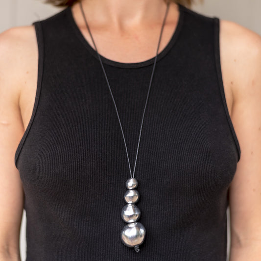 Lune Piccole collana alluminio