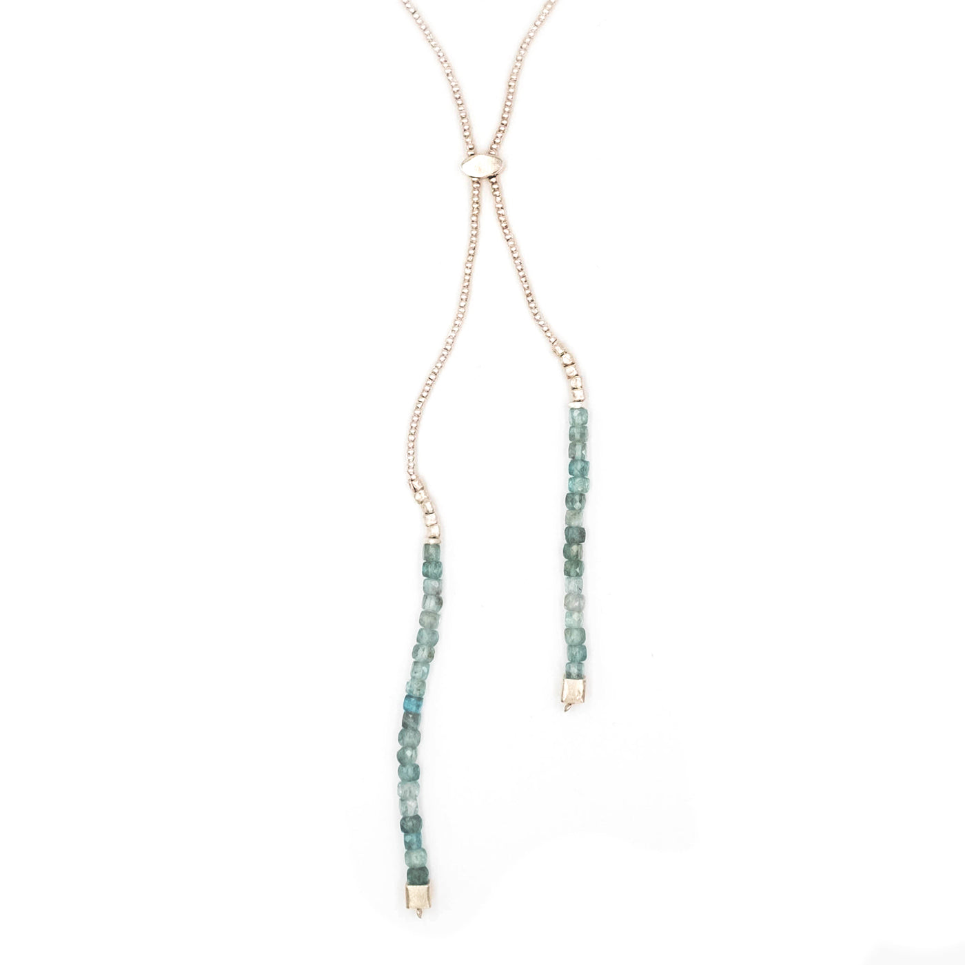 Saliscendi Apatite Collana Argento