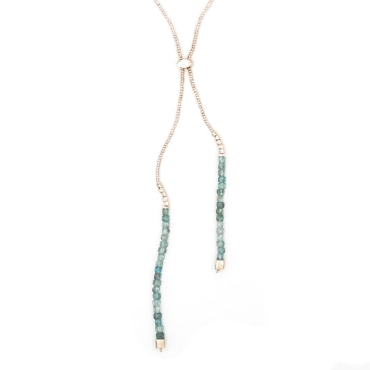 Saliscendi Apatite Collana Argento