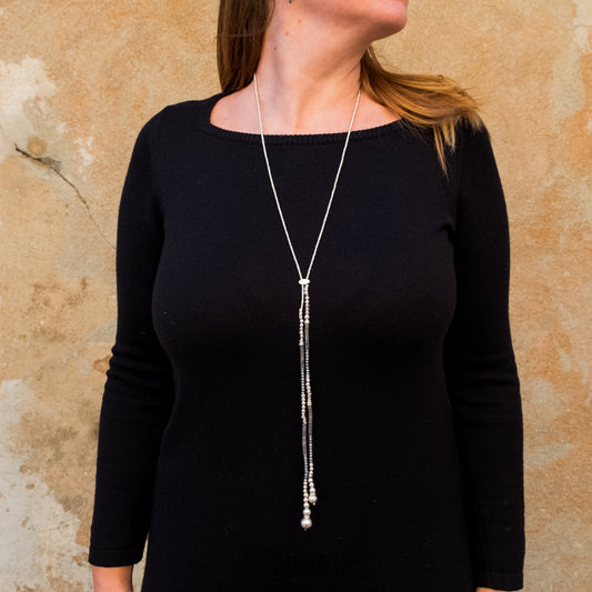 Saliscendi Segmenti Collana Argento