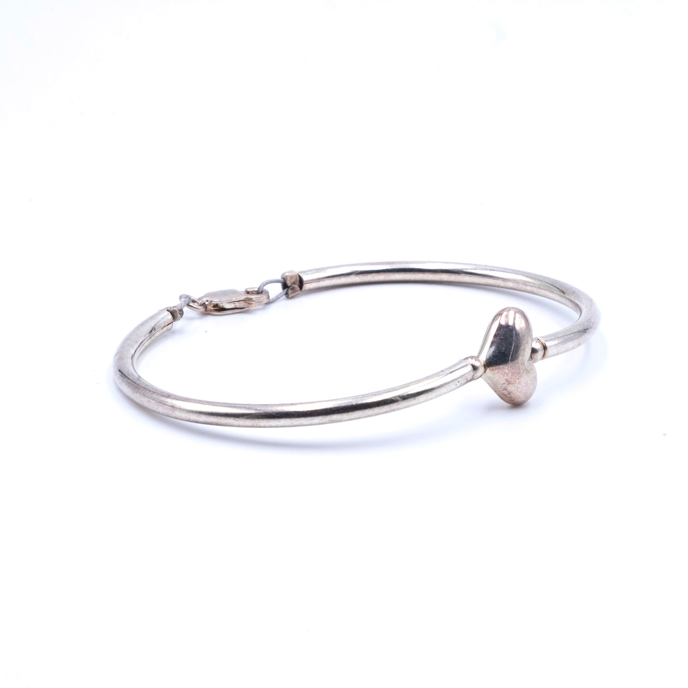 Bracciale Argento Semirigido Cuore