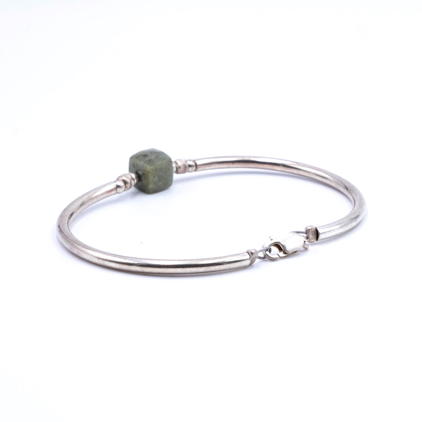 Bracciale Argento Granato Verde