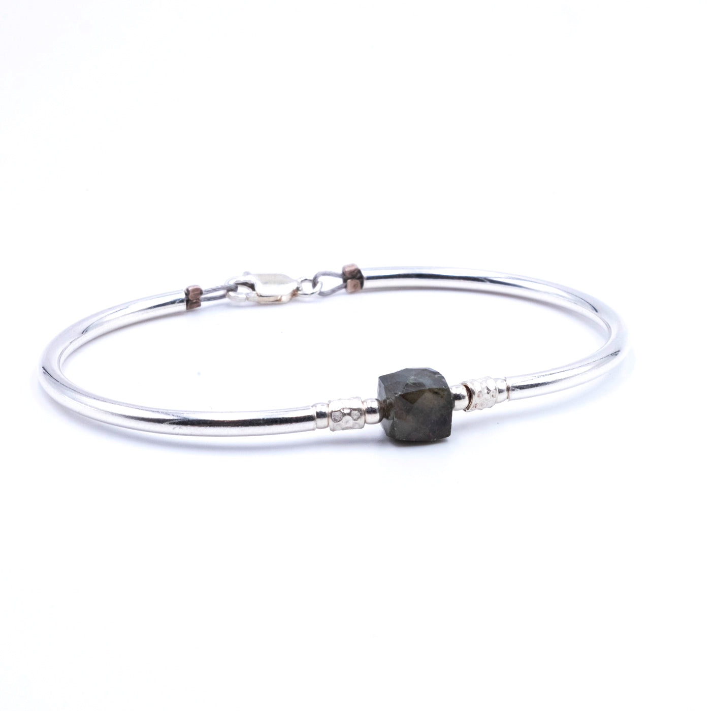 Bracciale Argento Semirigido Labradorite