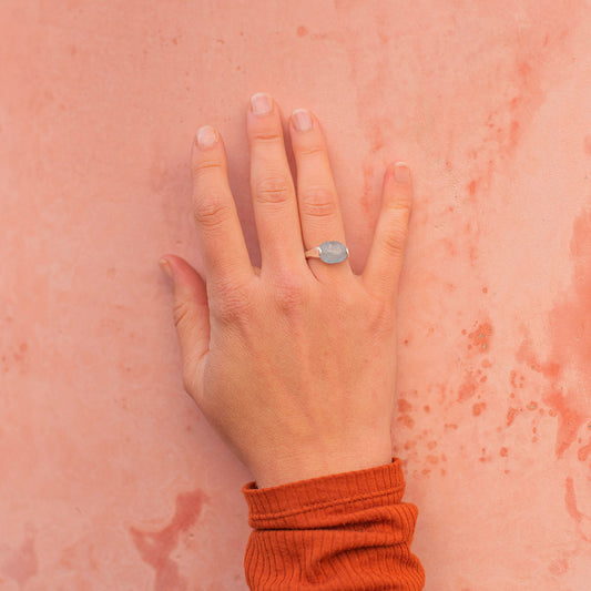 TI TENGO Anello Argento Acquamarina