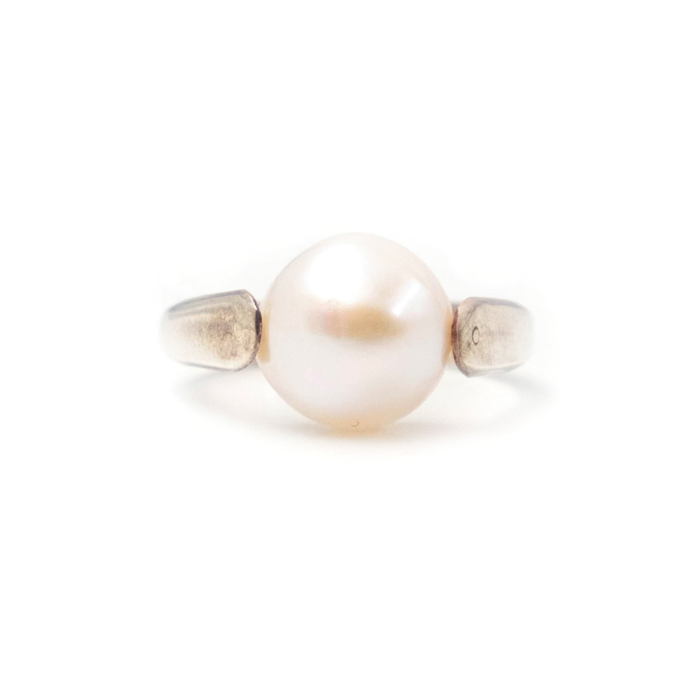 TI TENGO Anello Argento perla bianca