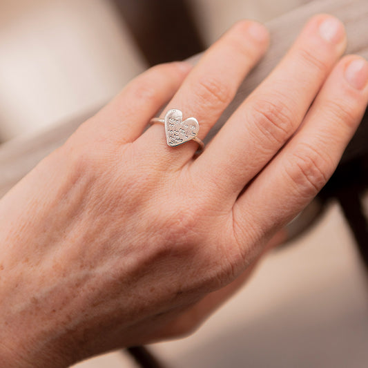 Anello Argento Cuoricino diverso