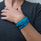 Bracciale Seta Tonalità Blu