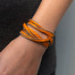 Bracciale Seta Tonalità Rossi