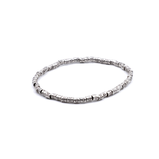 Bracciale Argento Tubetto Occhio