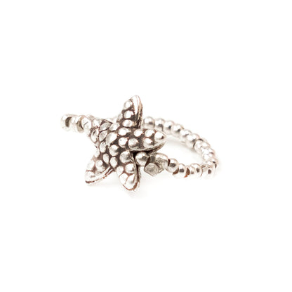 Anello Elastico Argento Stella Marina