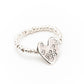 Anello Elastico Argento Cuore